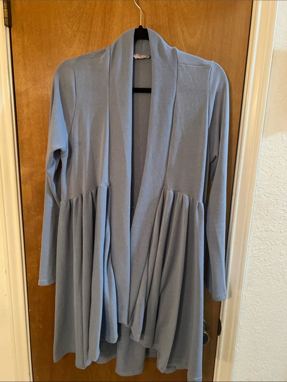 Light Blue Women's Open Front Cardigan Dress. 2X Like new